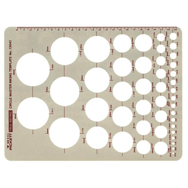 3 X Pickett Metric Circle Master Template - Walmart.com