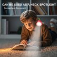 thumbnail image 4 of Fridja Roses Book Light for Reading, USB Rechargeable Flower Lamp, Bendabled Light with 3 Color Modes and Stepless Dimming for Reading at Night, Gifts for Book Lovers, Red, 4 of 6