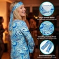 thumbnail image 6 of Alaiyaky Womens 1970's Disco Fancy Dress Costume, 70s Outfits for Women, 70s Retro Hippie Dress with Headband for Hen Party, Music Festival & Theme Party, 6 of 7