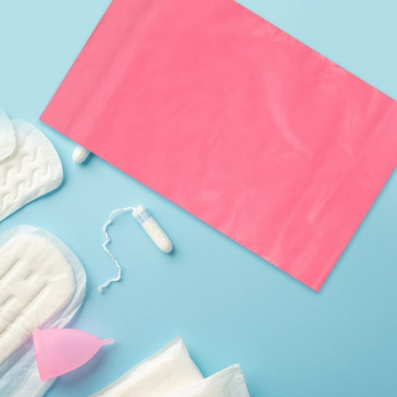 TINKSKY Feminine Disposal Bags for Sanitary Products Self Sealing Period Bags for Women in Pink Plastic 100pcs