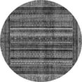 thumbnail image 1 of Ahgly Company Indoor Round Abstract Gray Modern Area Rugs, 3' Round, 1 of 4