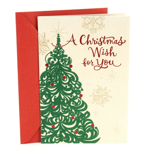 Hallmark Mahogany Christmas Card (Christmas Tree Wish)