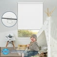 thumbnail image 5 of Keego Cordless Roller Blinds for Window 100% Blackout Privacy Bedroom Shade UV Protection Blinds for Office and Home, White, 52"W x 56"H, 5 of 9