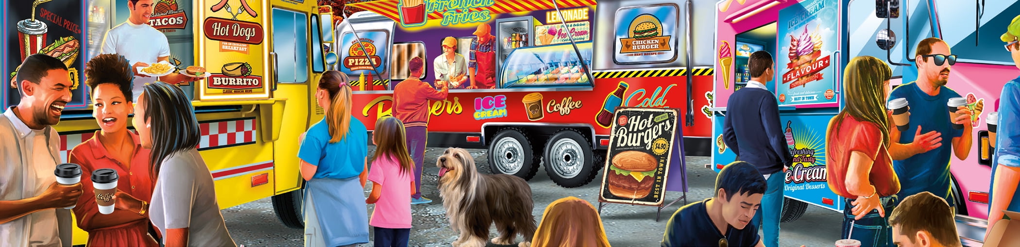 Ceaco Food Truck Festival (PD Moreno) Nina Seven 500 Piece Interlocking Jigsaw Puzzle