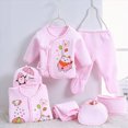 thumbnail image 2 of Zuwimk Baby Layette Clothes Set - 7 Piece New Born Boy Girl Gift Set, Baby Clothes Outfits & Newborn Essentials Must Haves - Newborn Clothes(A122-Light Pink), 2 of 6