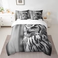 thumbnail image 2 of YST Ensemble Douillette Animal Hibou 7 Pcs, Format Simple – Literie Moderne avec Draps et Taies d'Oreiller, 2 of 5