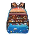 thumbnail image 1 of Easygdp Animals On Noah's Ark2 Mochila Ergonómica Versátil para Laptop - Múltiples Bolsillos, Correas Ajustables, Unisex para Escuela, Viajes y Actividades al Aire Libre-One Size, 1 of 5