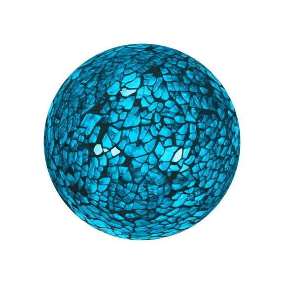 Uxcell Decorative Ball for Bowls, 3 Inch Mosaic Glass Decorative Bowl Fillers Turquoise