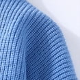 thumbnail image 4 of YLSDY Men's Striped Knit Sweater Half Zip Long Sleeve Pullover Tops Striped Half Turtle Neck Knitted Sweater Blue M, 4 of 6