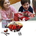 thumbnail image 5 of Fondue Pot Set,Electric Chocolate Fondue Maker with 4 Forks, Cheese Melting Fondue Machine Kit,Temperature Ctrol.US Plug, 5 of 5