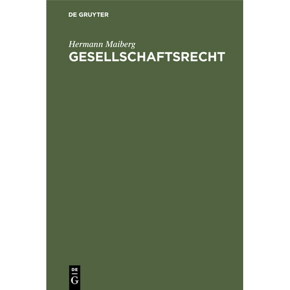 Gesellschaftsrecht, (Hardcover)