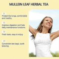 thumbnail image 3 of Mullein Leaf Tea Bags Herbal Lung Cleansing Breathing Cough Relieve Tea, 20 Bags/Pack, 3 of 5