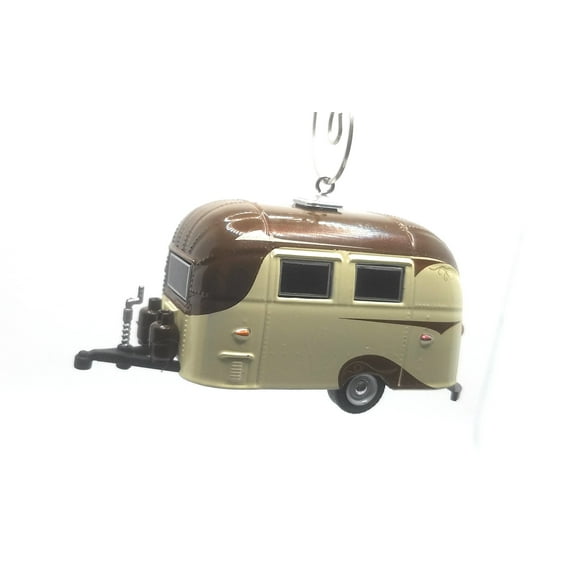 Christmas Ornament for Airstream 16' Bambi Trailer Cream Brown