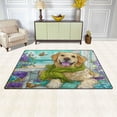 thumbnail image 2 of WOBOGO Golden Retriever Carpet Non-Slip Rugs Soft Doormat 60×39in Living Dining Room Bedroom Decorative, 2 of 7
