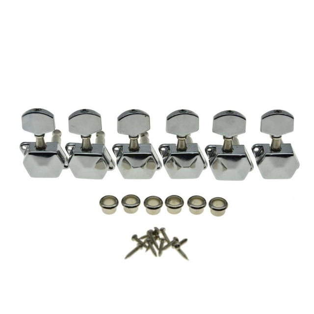 Teclas de afinación de guitarra KAISH 6 en línea semicerradas para guitarra eléctrica
