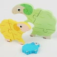 thumbnail image 4 of Wooden Animals Jigsaw Puzzles Learning Matching Puzzle Pieces Diy Art Gift, 4 of 4