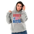 thumbnail image 3 of Funny Dubble Bubble Bigger is Bettter Hoodie Sweatshirt Women Men Brisco Brands S, 3 of 6