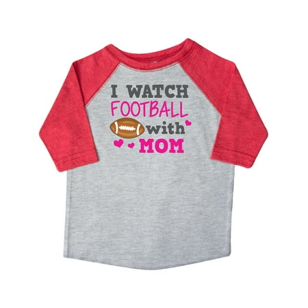 

Inktastic I Watch Football with My Mom Gift Toddler Toddler Girl T-Shirt