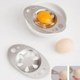 thumbnail image 5 of FeiFu 304 Stainless Steel Egg White Separator Home Egg Strainer Multi-Use Baking Egg White Yolk Filter Suitable for Separating Egg White from Yolk, 5 of 5
