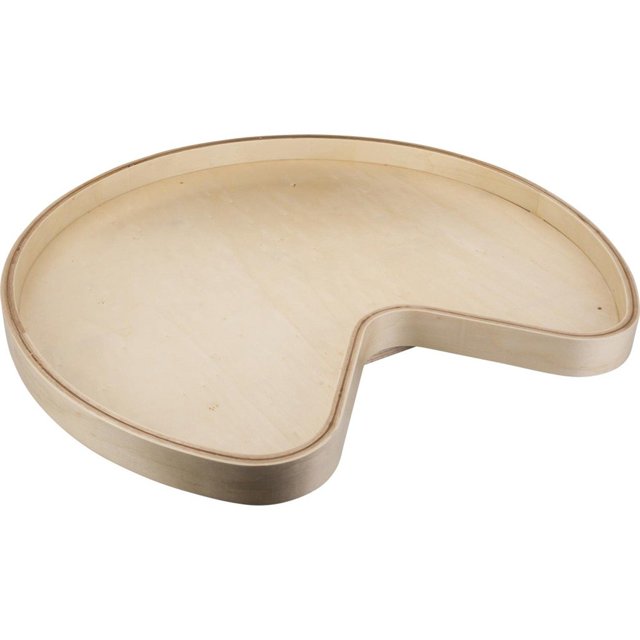 Hardware Resources BLSK32-S Kidney Banded Lazy Susan, Wood