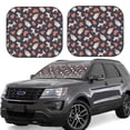 thumbnail image 6 of Kdxio Funny Dogs Print 2-Piece Sun Shade Front Windshield - Foldable Car Front Window Sunshades for Most Sedans SUV Truck, 6 of 6