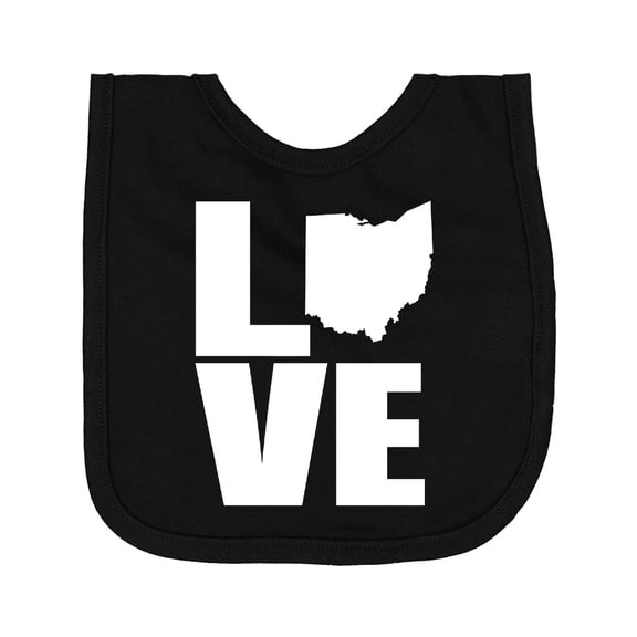 Inktastic Ohio Love Newborn Bib
