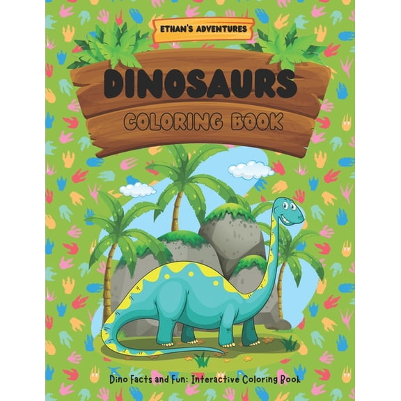 dinosaur funny facts coloring book, (Paperback)