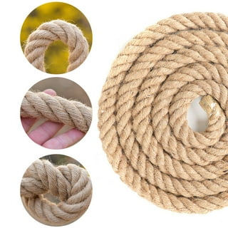 Sgt Knots Twisted 100% Cotton Rope for DIY Projects, Crafts, Macrame Cord, Commercial, Agricultural - High Strength, Natural (1 x 100ft, Natural)