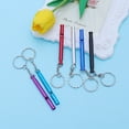 thumbnail image 5 of LIOOBO 6pcs Outdoor Survival Whistle Key Chain (Mixed Colors), 5 of 7