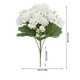 thumbnail image 2 of Ramo de flores artificiales de hortensia de 2 piezas - Decoración realista otoñal, centro de mesa para bodas, decoración de mesa, flores postizas sin mantenimiento, 2 of 5
