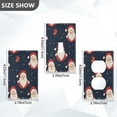 thumbnail image 4 of Switch Panel Switch Decoration 2.76x4.53x0.28 Inches Duplex Outlets Switch Plate Wall Plates Living Room Kitchen Bedroom Study Switches Cute Cartoon Santa Claus3, 4 of 8