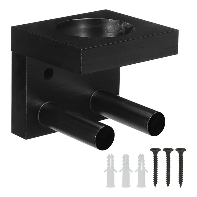 Baseball Bat Holder Wall Mount Storage Bat Holder by Wood Black