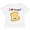 AA-White, variant on Inktastic I Love Toast Boys or Girls Toddler T-Shirt