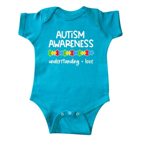 

Inktastic Autism Awareness Understanding and Love with Puzzle Pieces Gift Baby Boy or Baby Girl Bodysuit