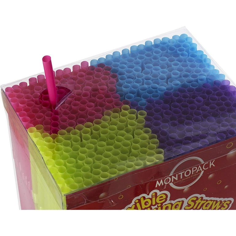 Disposable Drinking Straws - Flexible Neon Colored Bendy Plastic Straw -  Colorful Party Fun Straws - Bulk Pack - Kid Friendly - BPA Free - 450 Count  By . 