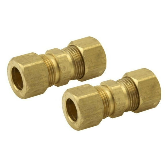 Union de Compression en Laiton 3/8 Pouces - Lot de 2