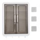 thumbnail image 1 of Armoire de salle de bain murale multifonctionnelle pour maquillage, parfum, cosmétiques, vitrine, rangement pour soins de la peau avec crochets, 1 of 4