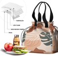 thumbnail image 4 of Boho Bohemian Art Drawstring Lunch Bag Women - Drawstring Lunch Bag Insulated for Work Office - Stain-Resistant Large Lunchbags for Women with Multi-Pockets, 4 of 6