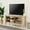 Oak, variant on Wampat TV Stand for 65 inch TV Entertainment Center 60 inch, Black