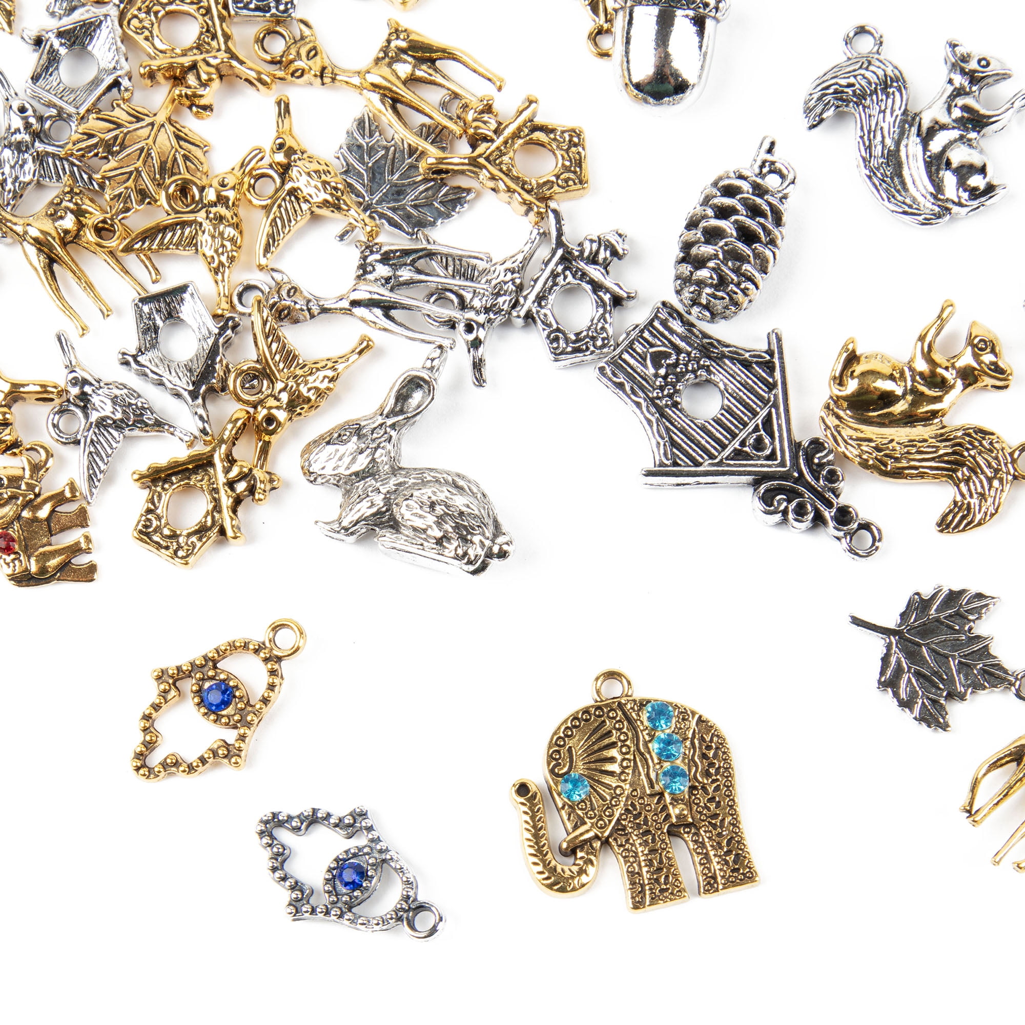 BULK 50 Goddess Silver Tone Charms Jewelry Making Supply DIY Crafts