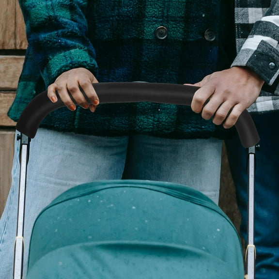 Beaupretty Protector Handle Stroller Accessories Slip Resistance Black 2Set