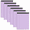 purple, variant on 6 Pack Purple Legal Pads, 5" x 8" Junior Size Narrow Ruled Notepads, 70gsm No-Bleed Paper, Thick Cardboard Backing, 30 Pages Per Pad for Notes, Planning & Study