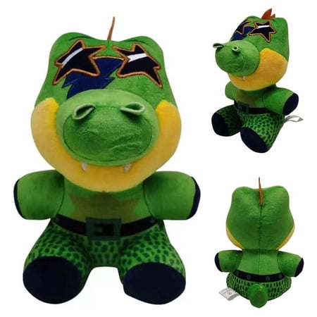 7" Montgomery Gator - FNAF Security Breach Plushie Five Nights at Freddy's Toys Plush Green Alligator