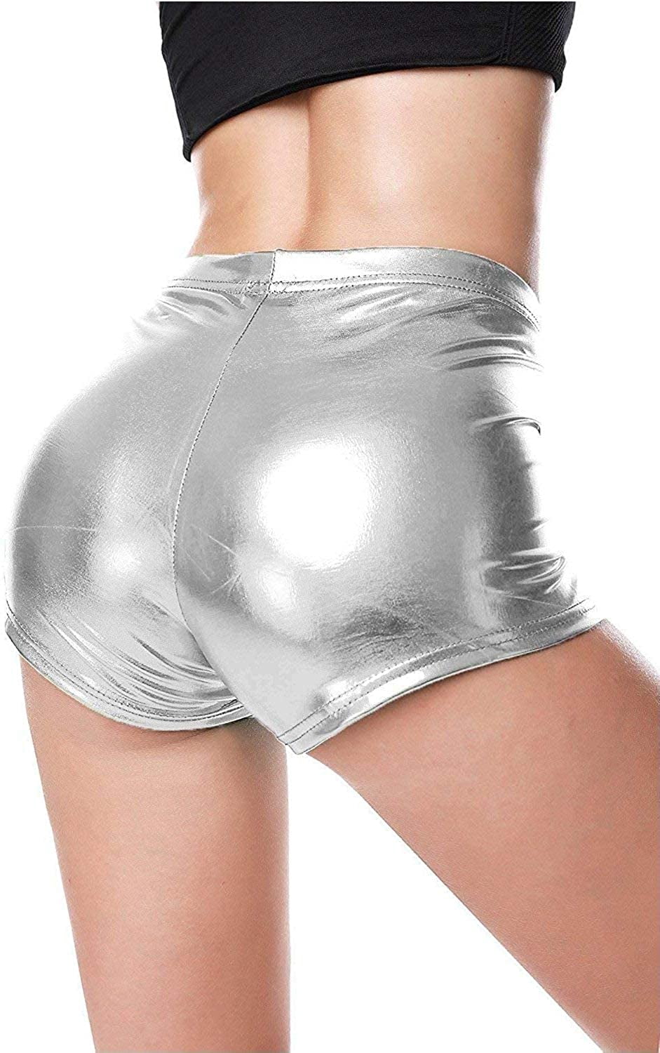 Metallic Rave Booty Dance Shorts 
