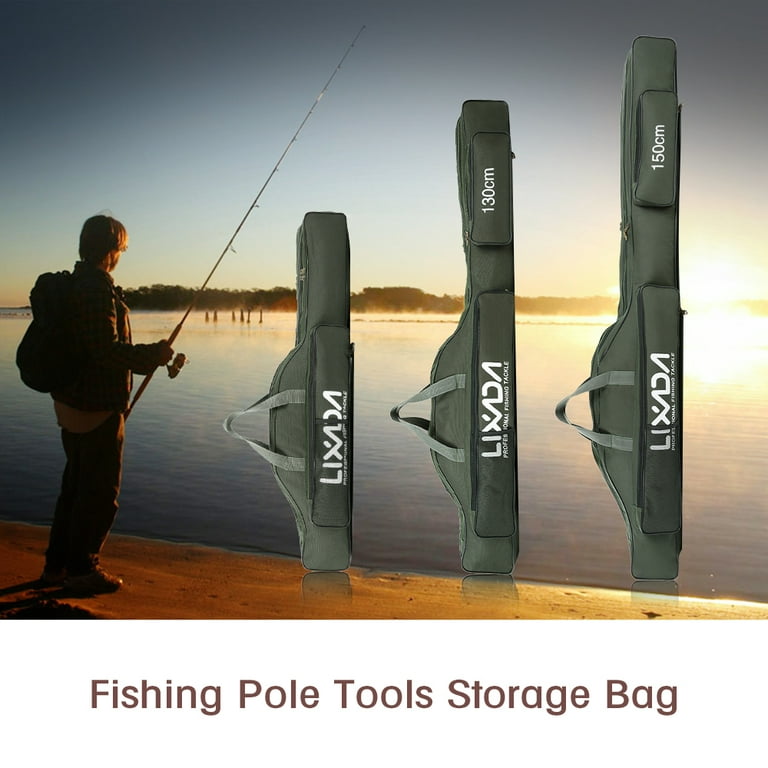Lixada 3.3Ft/4.3Ft/5Ft Fishing Bag Portable Folding Fishing Rod