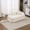 Milk White, variant on HUTWIFE Home Modern Solid Print Chenille Reclining Chaise Lounge, Orange