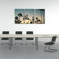 thumbnail image 2 of FCCUYE 3 Pieces Modern Sports Artwork Canvas Prints Basketball Stands and Palm Trees Under The Sunset Pictures Paintings on Canvas Wall Art for Home Wall Decor Stretch d Ready to Hang- 12"x16"x3, 2 of 7
