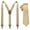 Champagne, variant on KAMBERFT Men's Skinny Tie and Suspenders Set, Y-Back, Black, 2-Piece