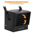 thumbnail image 5 of TROPOW Garage Heater Electric,10000W Ceiling Mount Garage Space Heaters with Remote Control, 240V Digital Shop Heater, Heats Up to 1500 sq.ft, 12 Hours Timer, Fan-Forced for Workshop, Greenhouse, 5 of 8
