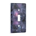 thumbnail image 2 of Yayeee Toggle Light Switch Wall Plate 1-Gang 4.5"x2.7" Home Decorative Outlet Cover, Purple Sky Pattern, 2 of 7